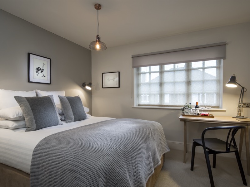 A guest bedroom at The Crown Inn